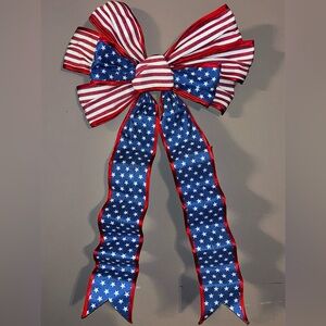 Celebrate It Patriotic Red White and Blue Star-Spangled Bow